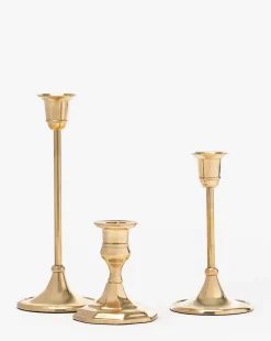 Adeline Brass Taper Holder