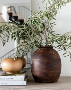 Aged Wood Vase