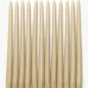 Antique Beige Taper Candles (Set of 12)