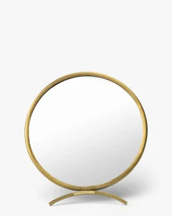 Antique Brass Folding Mirror