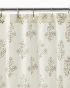 Block Print Shower Curtain