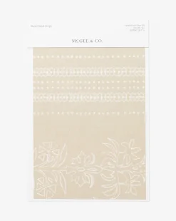 Demi Floral Stripe Wallpaper Swatch