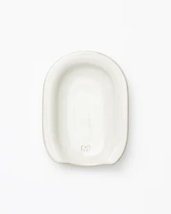 Glazed Stoneware Spoon Rest