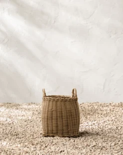 Lightwash Handled Planter Basket