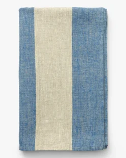Venice Stripe Linen Tablecloth