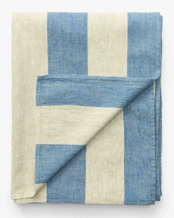 Venice Stripe Linen Tablecloth