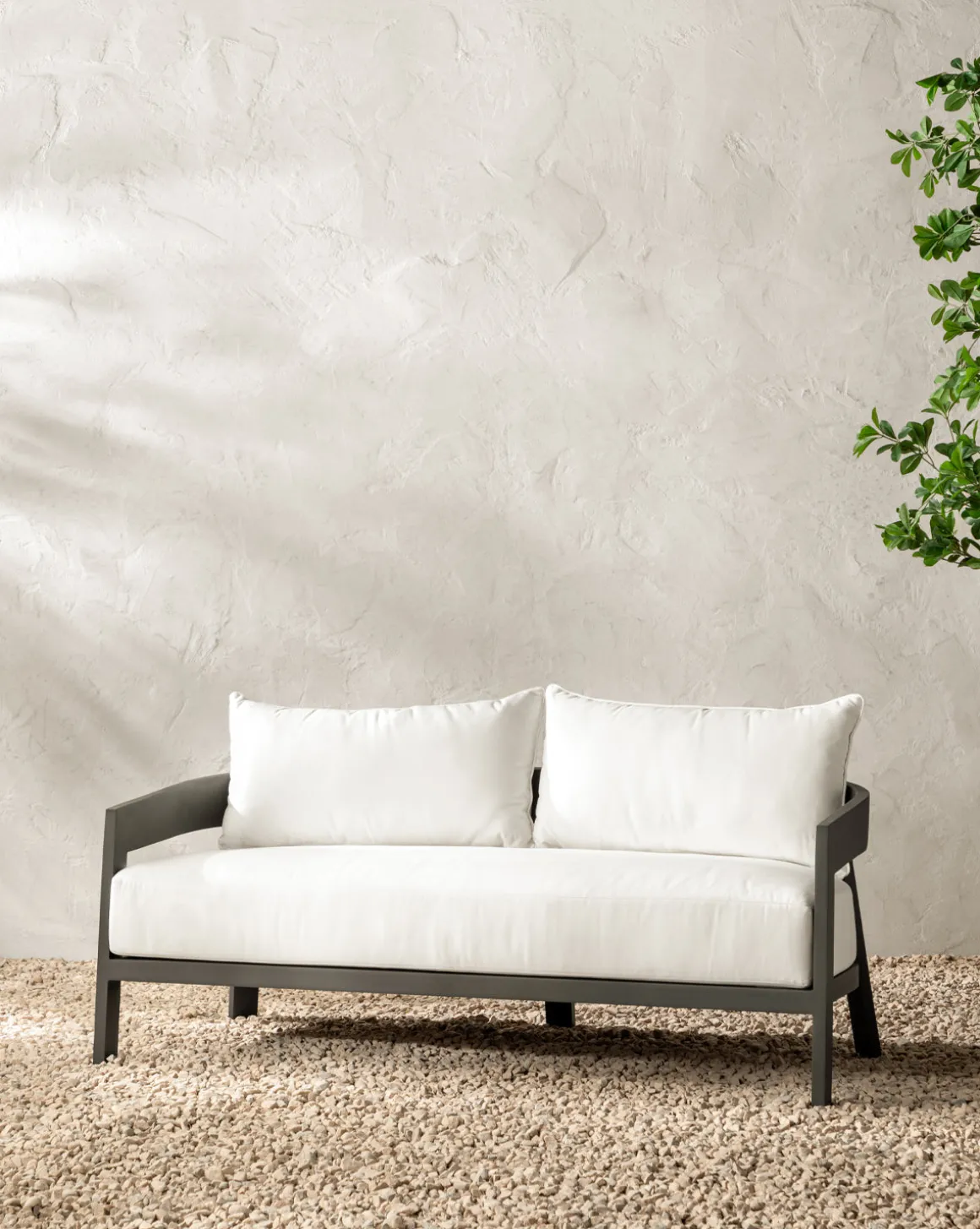 Vento Aluminum Sofa 68"