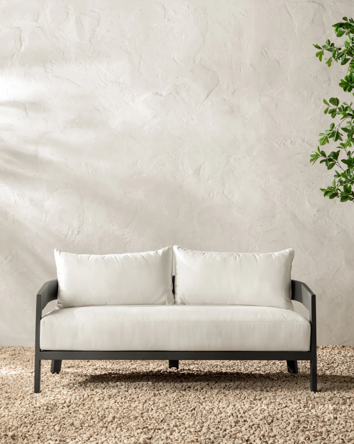 Vento Aluminum Sofa 68"