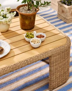 Woven Ceramic Dip Dish with Spoon
